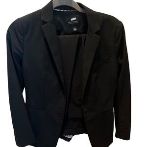 Banana Republic Black Formal Blazer with Notched Lapel